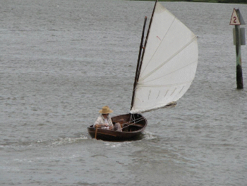 Wes sailing Felucca