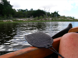 Fly swatter, a very important sailing canoe accessory