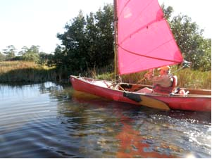 Sailing canoe conversion