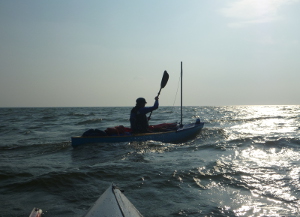 Stefan auf dem Weg nach Baltrum