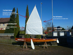 Buy lugsail for sailing canoe